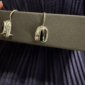 Sterling silver Black Onyx Drop earrings